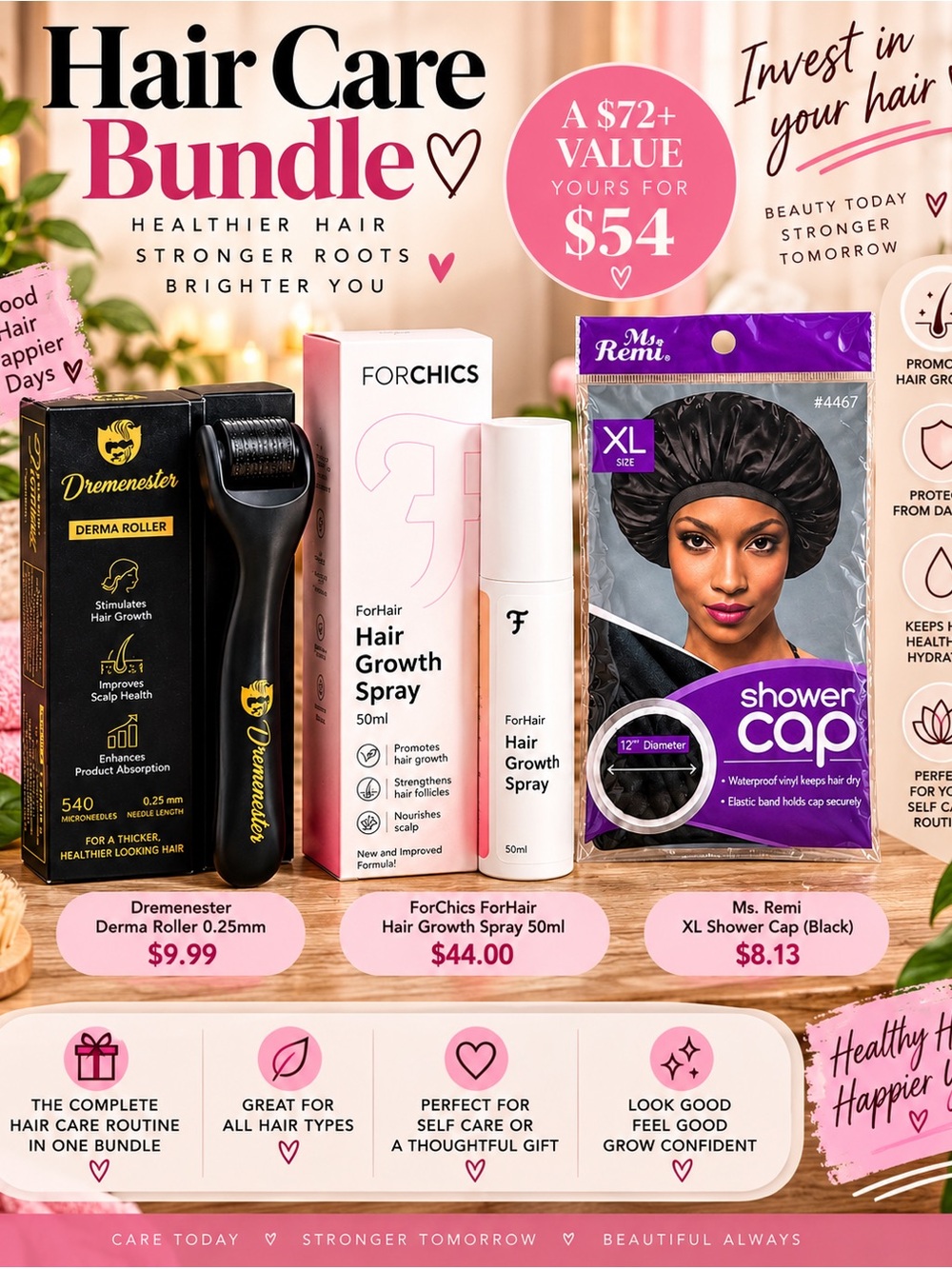 ✨ NEW Hair Care & Growth Bundle – 3 Pieces ✨